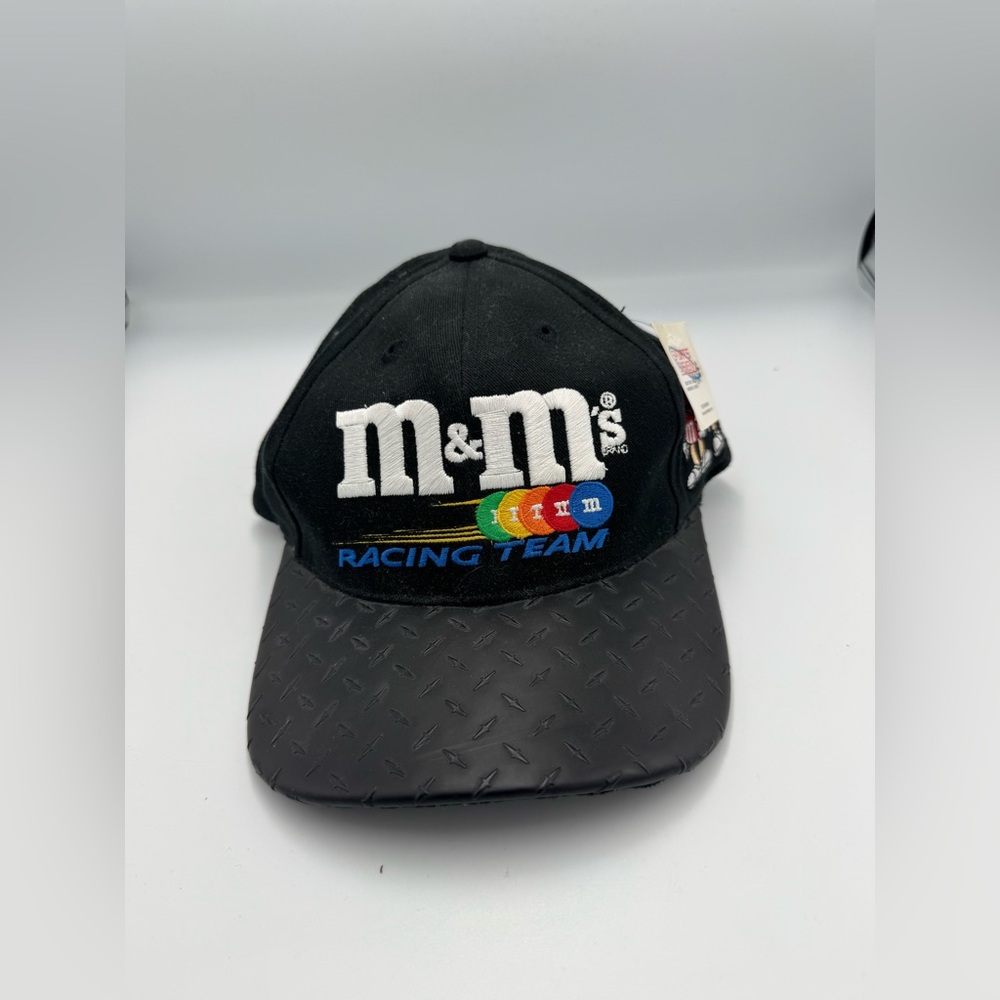 M&M's Racing Team Ernie Irvan NASCAR Black Adjustable Snapback Hat Yr 2000